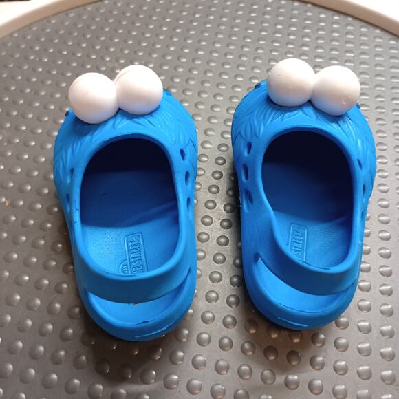 Sesame Street Cookie Monster Toddler Clog Shoes Blue - Picture 3 of 7